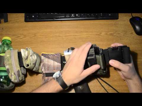 Видео: тактический ремень вместо рюкзака \ tactical belt