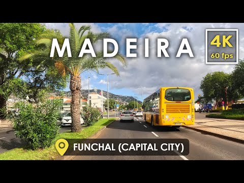 Видео: Каталка по Фуншалу, столица Мадейры 🇵🇹 | 4K Живописный тур по Португалии