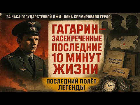 Видео: Гагарин: Последние 10 Минут жизни ГАГАРИНА, Которые Засекретили Навсегда