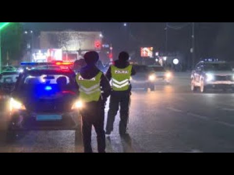 Видео: Шымкентте екі мың полицей кезекшілікке шықты