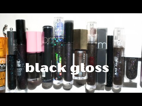 Видео: Я перепробовала все оттенки черного блеска для губ!