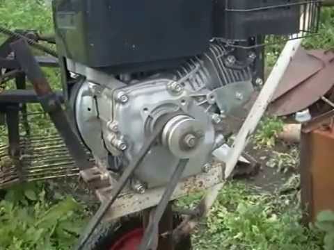 Видео: самодельная бензиновая газонокосилка