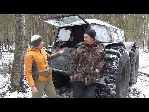 Видео: На вездеходе Алексея Гарагашьяна по болотам Ленинградской области. Часть 1