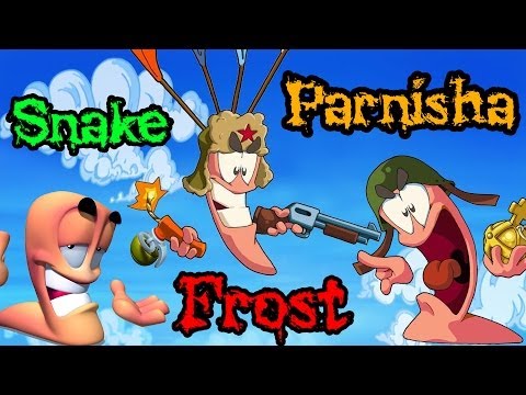 Видео: Король Леонид! Frost VS Parnisha VS Snake (Worms) №4