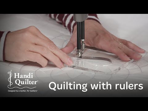 Видео: Стегание на длинной руке с помощью нефритовых линеек — смотрите и учитесь с Handi Quilter
