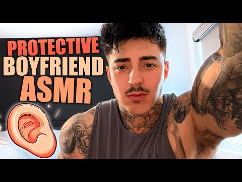 Видео: [ASMR] Защищающий парень утешает тебя — глубокий голос, нежный шёпот и успокаивающие поглаживания...