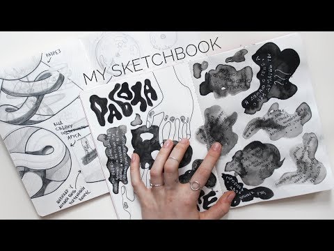 Видео: мой скетчбук | тушь и схемы | что я рисую?