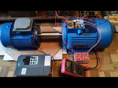 Видео: Асинхронный двигатель как генератор_3
