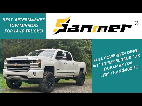 Видео: Зеркала Sanooer Tow Mirrors / Silverado Sierra 2014-2018 / Установка и обзор / Как установить