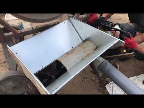 Видео: Испытание самодельного бетононасоса.