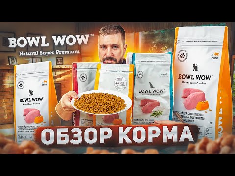 Видео: Кошачий сухой корм BOWL WOW | Очень болтливый ОБЗОР КОРМА для кошек