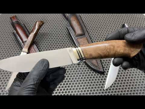 Видео: Ножи ручной работы из Стали S125V и Elmax
