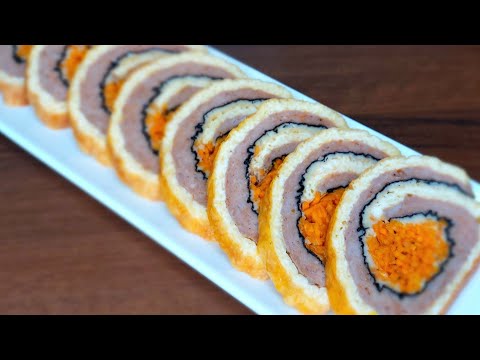 Видео: НОВИНКА! Праздничная закуска «СЫРНЫЙ РУЛЕТ» с мясным фаршем и морковью по корейски - Я В ВОСТОРГЕ!