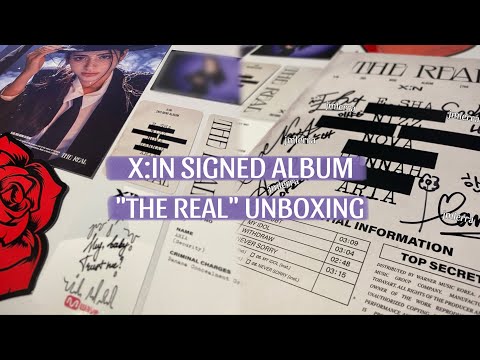 Видео: ˗ˏˋ ꒰ 💌распаковка ПОДПИСАННОГО альбома X:IN “THE REAL” | X:IN SIGNED album unboxing🌹ヾ₊˚
