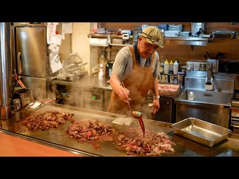 Видео: Ресторан Wagyu Teppanyaki Specialty, стейк из говядины и сукияки, Хиросима, Япония
