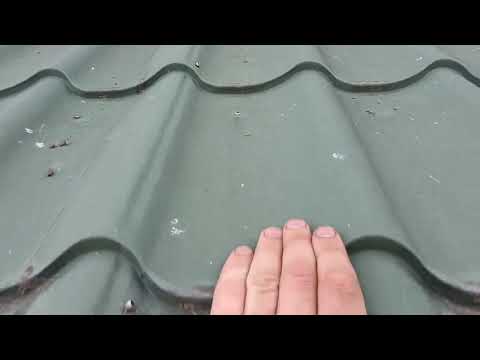 Видео: Монтаж металочерепиці не по понятіях, навіс мінімум.