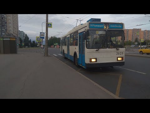 Видео: Троллейбус, маршрут №33 ВМЗ-5298-22 б.3839 (10.07.2019) Санкт-Петербург