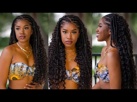 Видео: Сделай сам: косы фулани с локонами — стиль вязания крючком — для начинающих (летняя причёска)