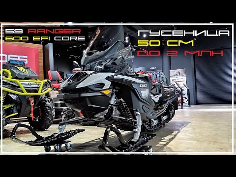 Видео: Lynx 59 Ranger 600 EFI бюджетный универсальный снегоход до 2 млн.