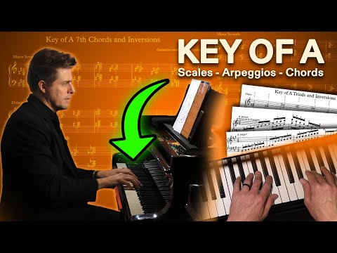 Видео: Тональность ля мажор — гаммы, арпеджио, трезвучия и септаккорды