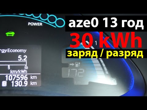 Видео: ТЕСТ Nissan Leaf 24 kWh на 30 kWh (заряд-разряд 30kWh ввб) [2020] #электрокар