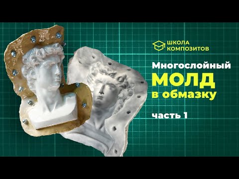 Видео: Составная каркасная форма из силикона, с кожухом — часть 1 // composit-stroy.ru // ШКОЛА КОМПОЗИТОВ