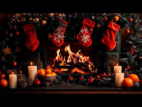 Видео: 🎄 Уютный рождественский камин 🔥 Звуки потрескивания огня для глубокого сна и расслабления
