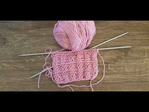 Видео: Изумрудная резинка. Легкие узоры спицами/ уроки вязания / мастер-класс