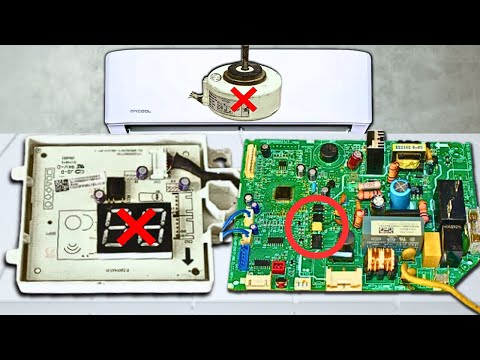 Видео: Электродвигатель вентилятора не работает, когда дисплей подключен к цепи кондиционера.