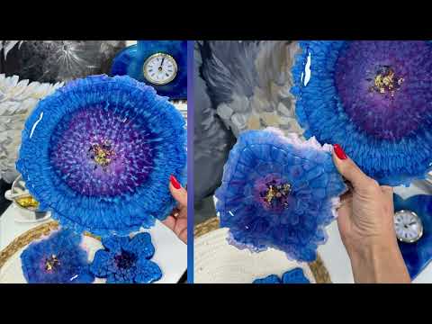 Видео: Сервировочный эффект эпоксидная смола создание блюда