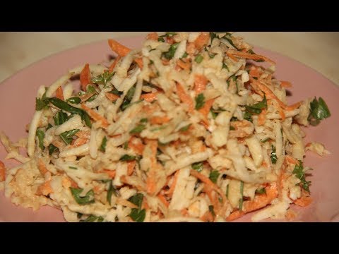 Видео: Салат из корня сельдерея / Один из самых полезных салатов