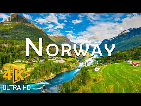 Видео: Весна в Норвегии 4K - живописный расслабляющий фильм с умиротворяющей расслабляющей музыкой и видео