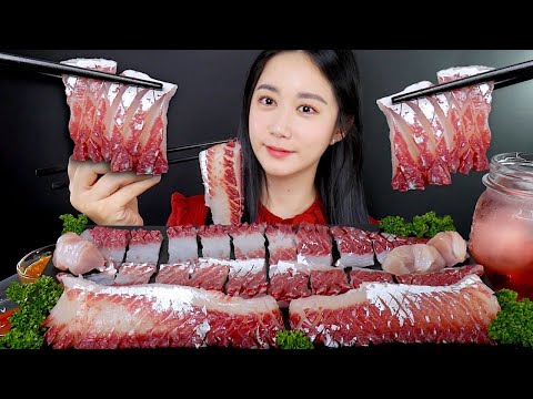 Видео: МУКБАНГ Сашими Из Кефали + Желудок Кефали *Сырая Рыба | Real Sound MUKBANG | АСМР | EATING SOUND