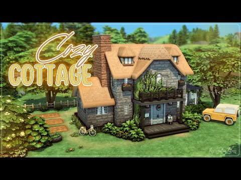 Видео: Уютный коттедж🧶🌼│Строительство│Cozy Cottage│SpeedBuild│NO CC [The Sims 4]
