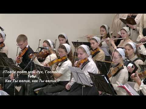 Видео: Великий Бог, когда на мир смотрю я | Пение
