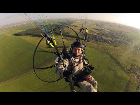 Видео: Парамотор АЛЬТАИР-100М - новая рама! / Altair-100M paramotor, EOS-100 Booster Engine