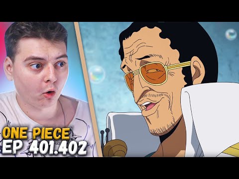 Видео: Адмирал КИЗАРУ! Ван-Пис 401-402 серия | Реакция на аниме