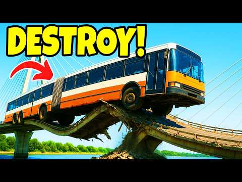 Видео: Мост через залив рухнул под воздействием экстремального веса! | Снос