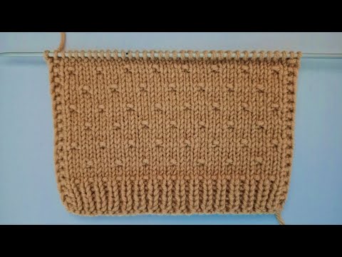 Видео: Наипростейший теневой узор спицами поворотными и круговыми рядами.