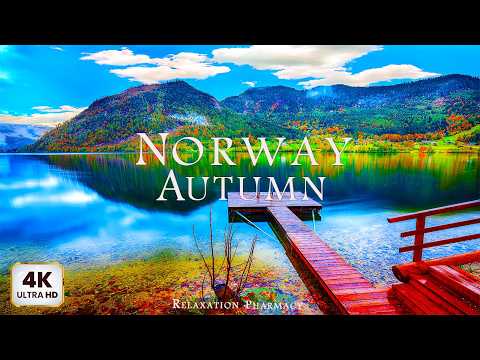 Видео: Осень в Норвегии 4K 🍁 Релаксационный фильм 4K — Потрясающая природа с расслабляющей музыкой
