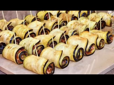 Видео: БАКЛАЖОНЛИ РУЛЕТ 🍞🍞🍅🍅🍆🍆🍆🍆🫔🫔🫔🫔🫔