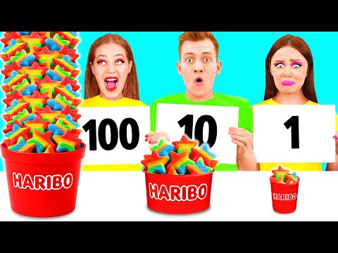 Видео: 100 Слоев Еды Челлендж | Простые Кулинарные Рецепты от 4Teen Challenge