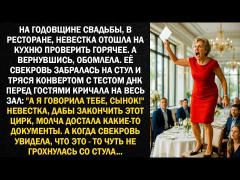 Видео: На годовщине свадьбы, невестка отошла на кухню проверить горячее. А вернувшись, обомлела...