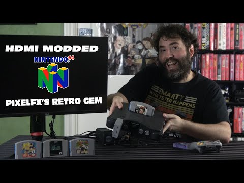 Видео: HDMI Nintendo 64 - PixelFX Retro Gem Shiny Edition - Адам Коралик