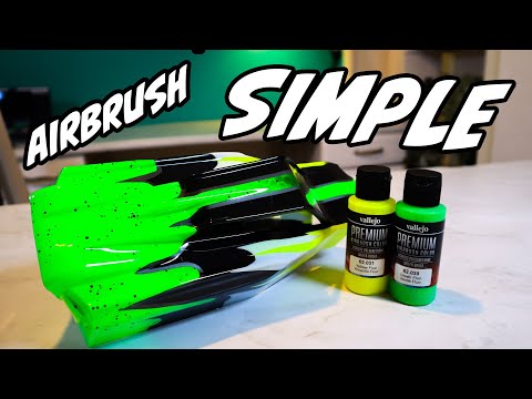 Видео: Покраска кузова радиоуправляемой машины и изучение новых приемов — как рисовать аэрографом!