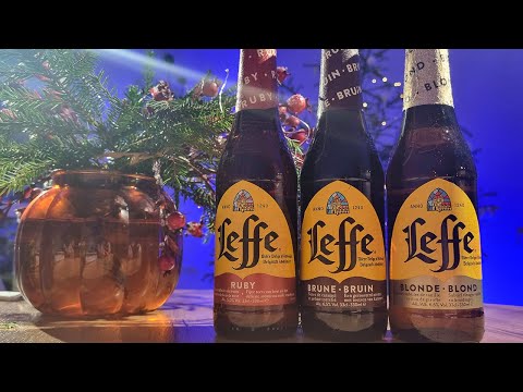 Видео: Бельгийское ПИВО Leffe Blonde, Brune и Ruby