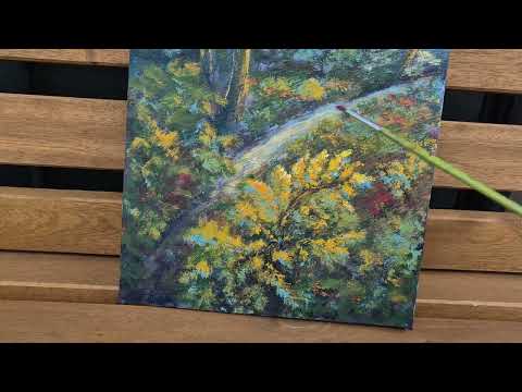 Видео: Пейзаж .Ліс. Малюю в Канаді 