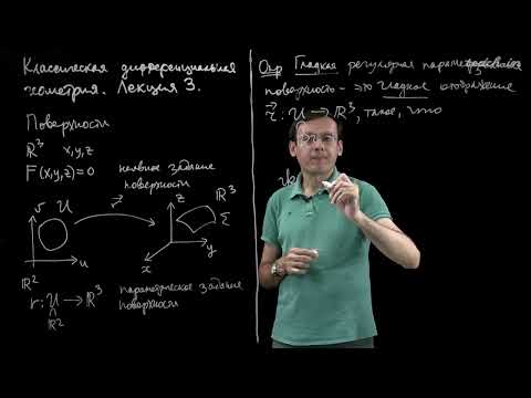 Видео: Пенской А.В. - Классическая дифференциальная геометрия.Лекции - 3. Поверхности