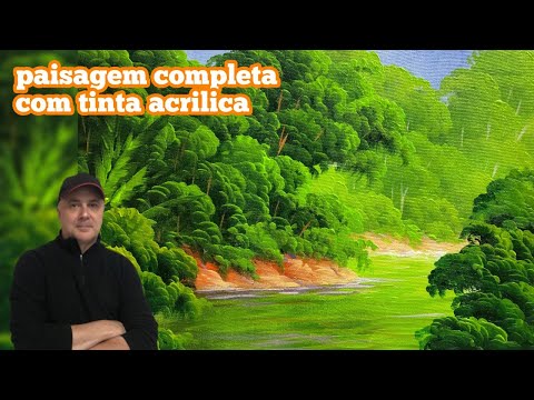 Видео: Советы начинающим, как нарисовать законченный пейзаж акриловой краской.