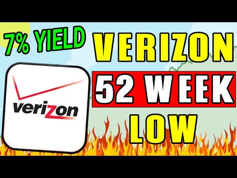 Видео: Купить акции Verizon по 52-недельному минимуму? | Анализ акций Verizon (VZ)! |